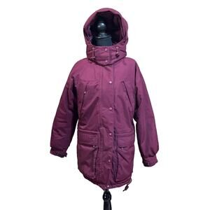 Eddie Bauer Ridge Line Women's Goose Down Parka Coat Hooded Size Small